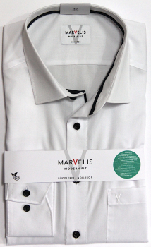 Marvelis Hemd extra langer Arm 69cm, Modern Fit -weiß- 72174900