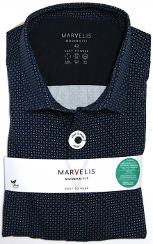 Marvelis Jerseyhemd, extra langer Arm 69cm, Modern Fit -marine/blau- 76024918