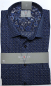 Preview: Marvelis Hemd Halbarm, Comfort Fit - marine/beige/weiß- 70487228