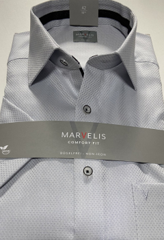 Marvelis Hemd Halbarm Comfort Fit -silber- 70041261