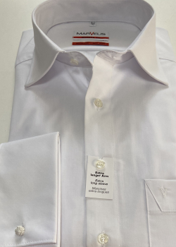 Marvelis Hemd extra lg. Arm 69cm, Modern Fit mit Umschlagmanschette -weiß- 78937000