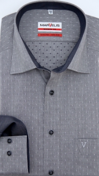 Preview: Marvelis Hemd extra lg. Arm 69cm, Modern Fit -blau- 73026918