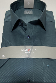 Marvelis Hemd Halbarm Comfort Fit -grün- 70081249