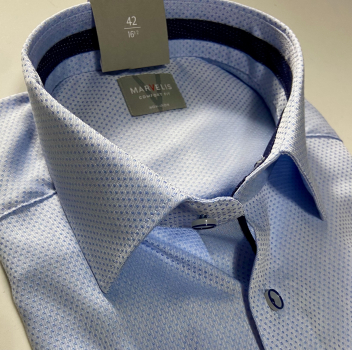 Marvelis Hemd Halbarm Modern Fit -blau- 72041211