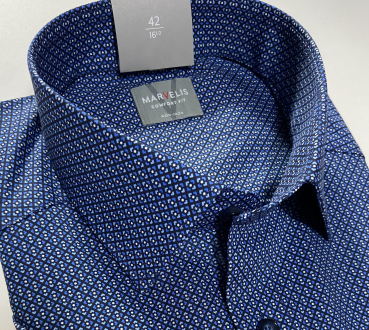 Marvelis Hemd Halbarm, Comfort Fit - marine/blau- 70301218