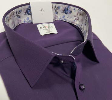 Marvelis Hemd extra langer Arm 69cm, Modern Fit -Lila- 72468994