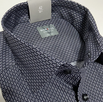 Marvelis Hemd Halbarm, Modern Fit - schwarz/grau/weiß- 72301268