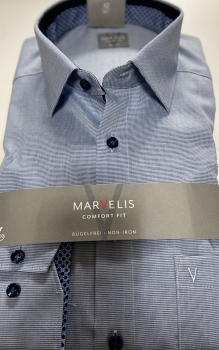Preview: Marvelis Hemd extra lg. Arm 69cm, Modern Fit -blau- 72068911
