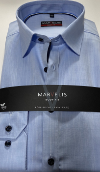 Marvelis Hemd Extra langer Arm 69cm, Body Fit -blau- 75273911
