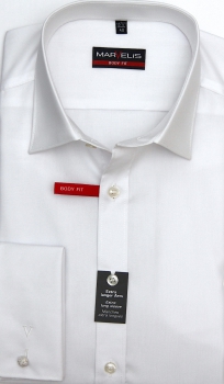 Marvelis Hemd extra lg. Arm 69cm, Body Fit mit Umschlagmanschette -weiß- 7884697300