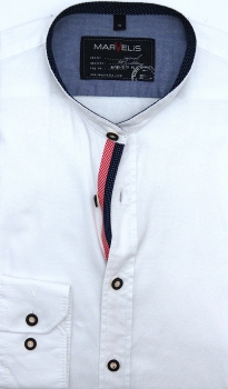 Preview: Marvelis Trachtenhemd Langarm 64cm Modern Fit -weiß- 69002400