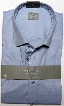 Marvelis Hemd Halbarm Comfort Fit -blau- 70017211