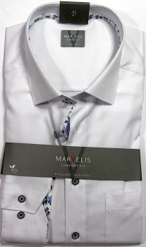 Marvelis Hemd Langarm 64cm Modern Fit -weiß- 72017400