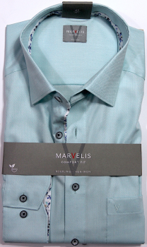 Marvelis Hemd Langarm 64cm Modern Fit -türkis- 72017443