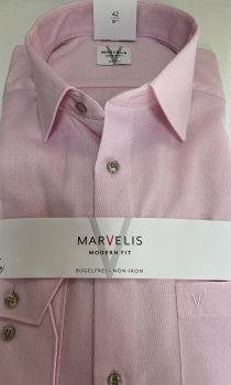 Preview: Marvelis Hemd extra lg. Arm 69cm, Modern Fit -rose- 72081931