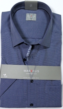 Marvelis Hemd Halbarm, Comfort Fit -stahlblau- 70887214