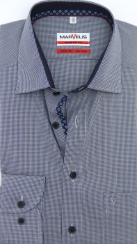 Preview: Marvelis Hemd Langarm 64cm, Modern Fit -marine- 72002418