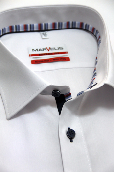 Preview: Marvelis Hemd extra langer Arm 69cm, Modern Fit -weiß- 72943900