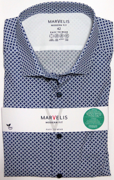Marvelis Easy to Wear Extra langer Arm 69cm, Modern Fit -marine/blau/weiß- 76204918
