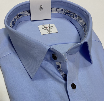 Marvelis Hemd extra langer Arm 69cm, Modern Fit -blau- 72018911