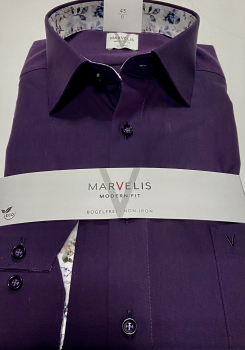 Marvelis Hemd extra langer Arm 69cm, Modern Fit -Lila- 72468994