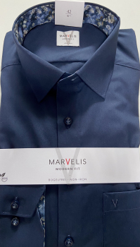 Marvelis Hemd extra langer Arm 69cm, Modern Fit -marine- 72468918