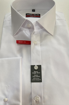 Marvelis Hemd extra lg. Arm 69cm, Body Fit mit Umschlagmanschette -weiß- 7884697300