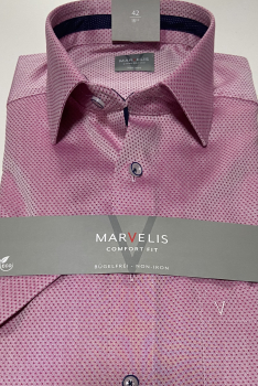 Marvelis Hemd Halbarm Modern Fit -fuchsia- 72041295