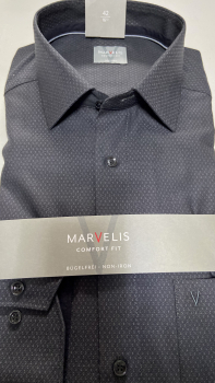 Marvelis Hemd Halbarm Modern Fit -anthrazit- 72081268