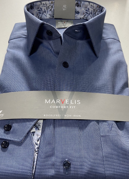 Marvelis Hemd Langarm 64cm, Comfort Fit -blau- 70001414