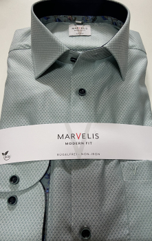 Preview: Marvelis Hemd extra lg. Arm 69cm, Modern Fit -grün- 72042945