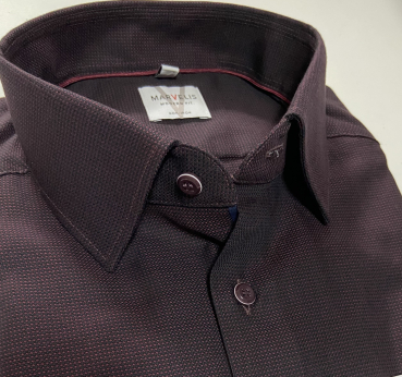Marvelis Hemd extra lg. Arm 69cm, Modern Fit -bordo- 72642939