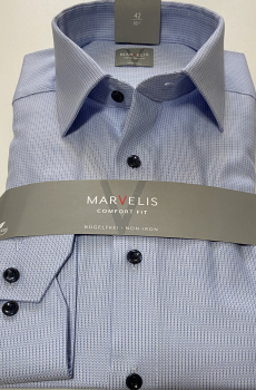 Marvelis Hemd Langarm 64cm, Comfort Fit -blau- 70422411