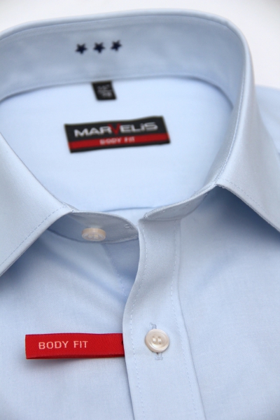 Marvelis Hemd Halbarm, Body Fit -hellblau- 67991210