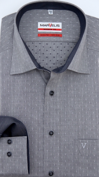 Marvelis Hemd extra lg. Arm 69cm, Modern Fit -blau- 73026918