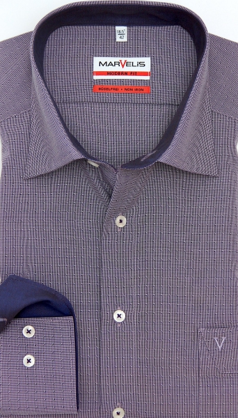 Marvelis Hemd extra lg. Arm 69cm, Modern Fit -violett- 72226994
