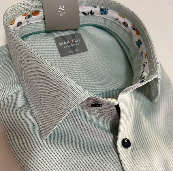 Marvelis Hemd Halbarm Modern Fit -mint- 72071245