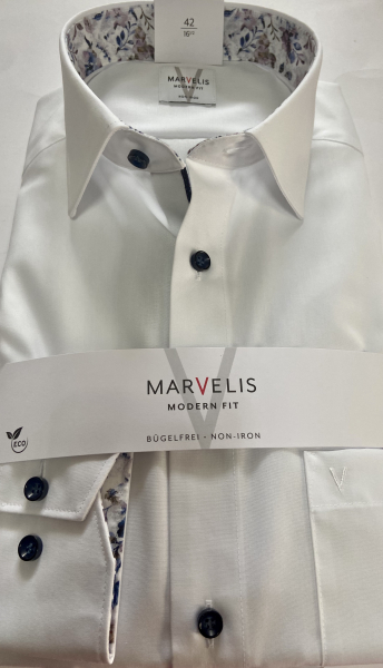 Marvelis Hemd extra lg. Arm 69cm, Modern Fit -weiß- 72468910