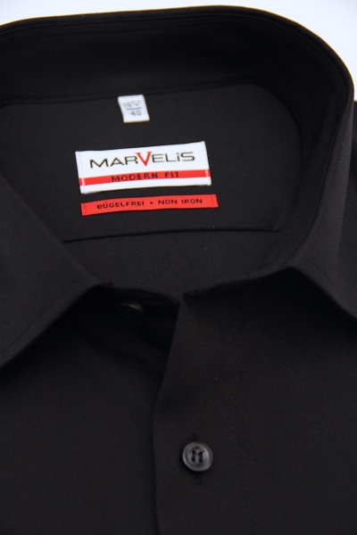 Marvelis Hemd extra lg. Arm 69cm Modern Fit -schwarz- 47006968