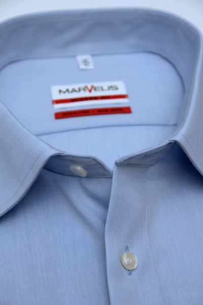 Marvelis Hemd extra kurzer Arm 58cm Modern Fit -blau- 47045811