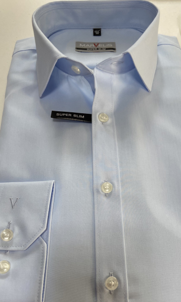 Marvelis Hemd Super Slim Extra langer Arm 69cm -blau- 74006911