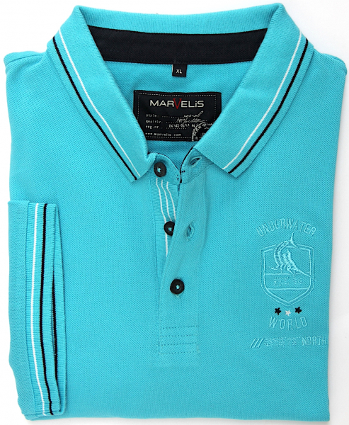 Marvelis Polo Shirt -türkis- 64315285