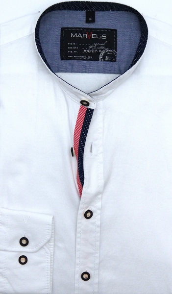 Marvelis Trachtenhemd Langarm 64cm Modern Fit -weiß- 69002400