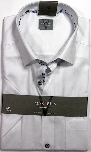 Marvelis Hemd Halbarm Modern Fit -weiß- 72017200