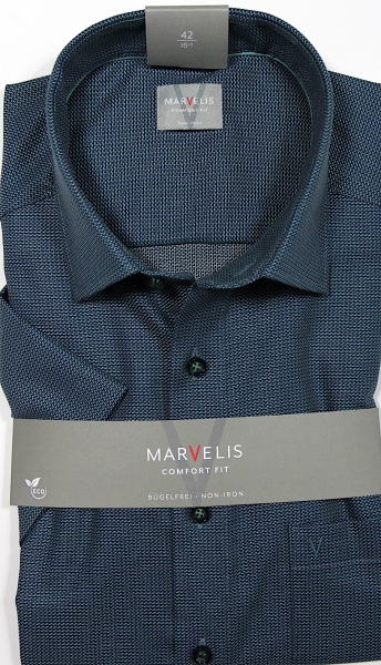 Marvelis Hemd Halbarm Comfort Fit -grün- 70287245