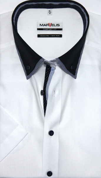 Marvelis Hemd Halbarm, Modern Fit -weiß- 72353200