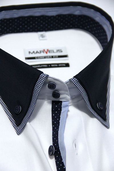 Marvelis Hemd Halbarm, Modern Fit -weiß- 72353200