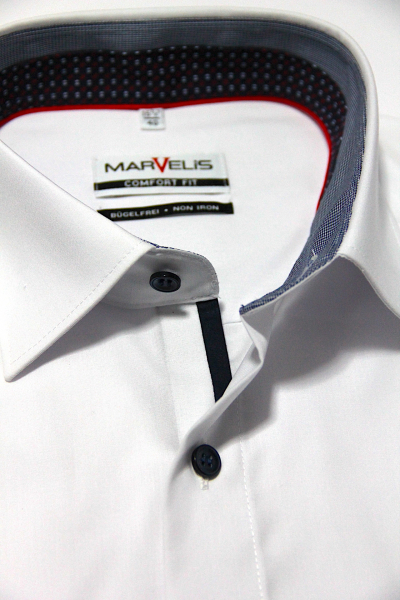 Marvelis Hemd Halbarm, Comfort Fit -weiß- 71981200