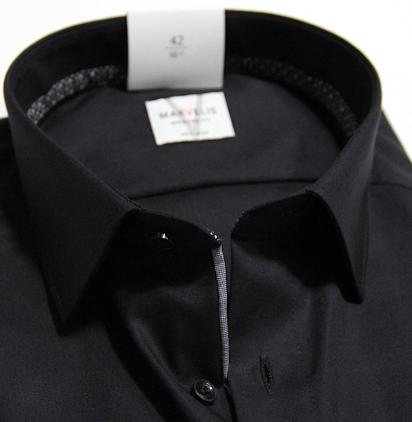 Marvelis Hemd extra langer Arm 69cm, Modern Fit -schwarz- 72547968