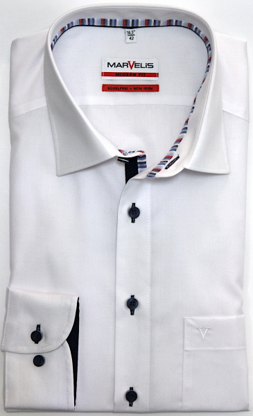 Marvelis Hemd extra langer Arm 69cm, Modern Fit -weiß- 72943900